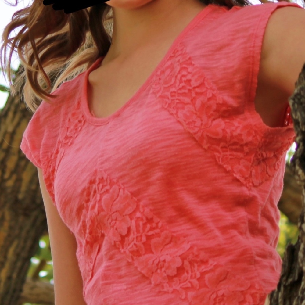 Pink Maurice’s lace top/tank top
